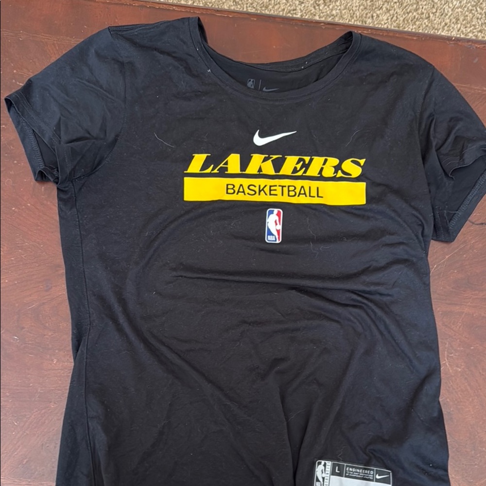 Nike Black Lakers Tee with Yellow Accents